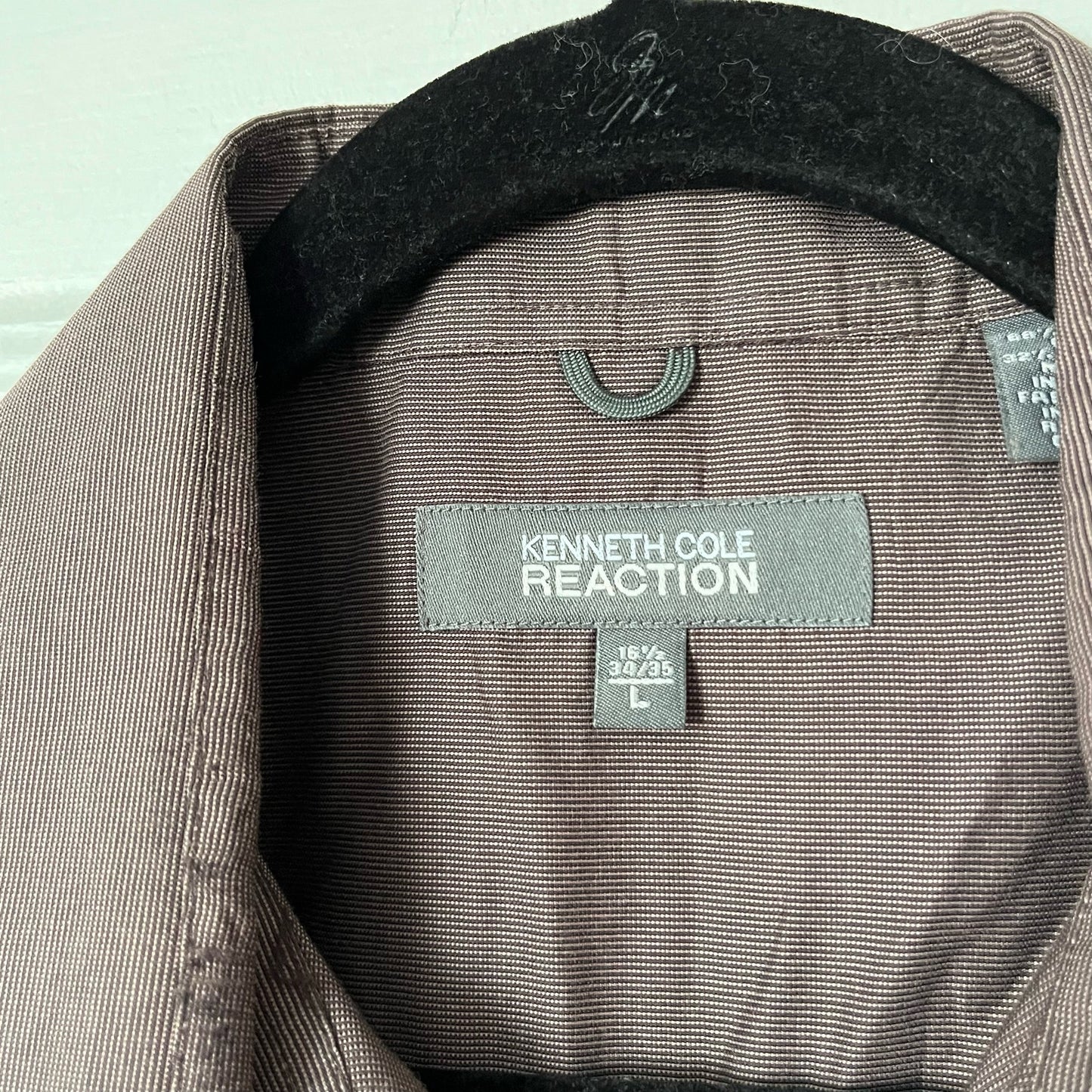 Kenneth Cole Reaction Button-Down Shirt - Size L (16.5, 34/35)