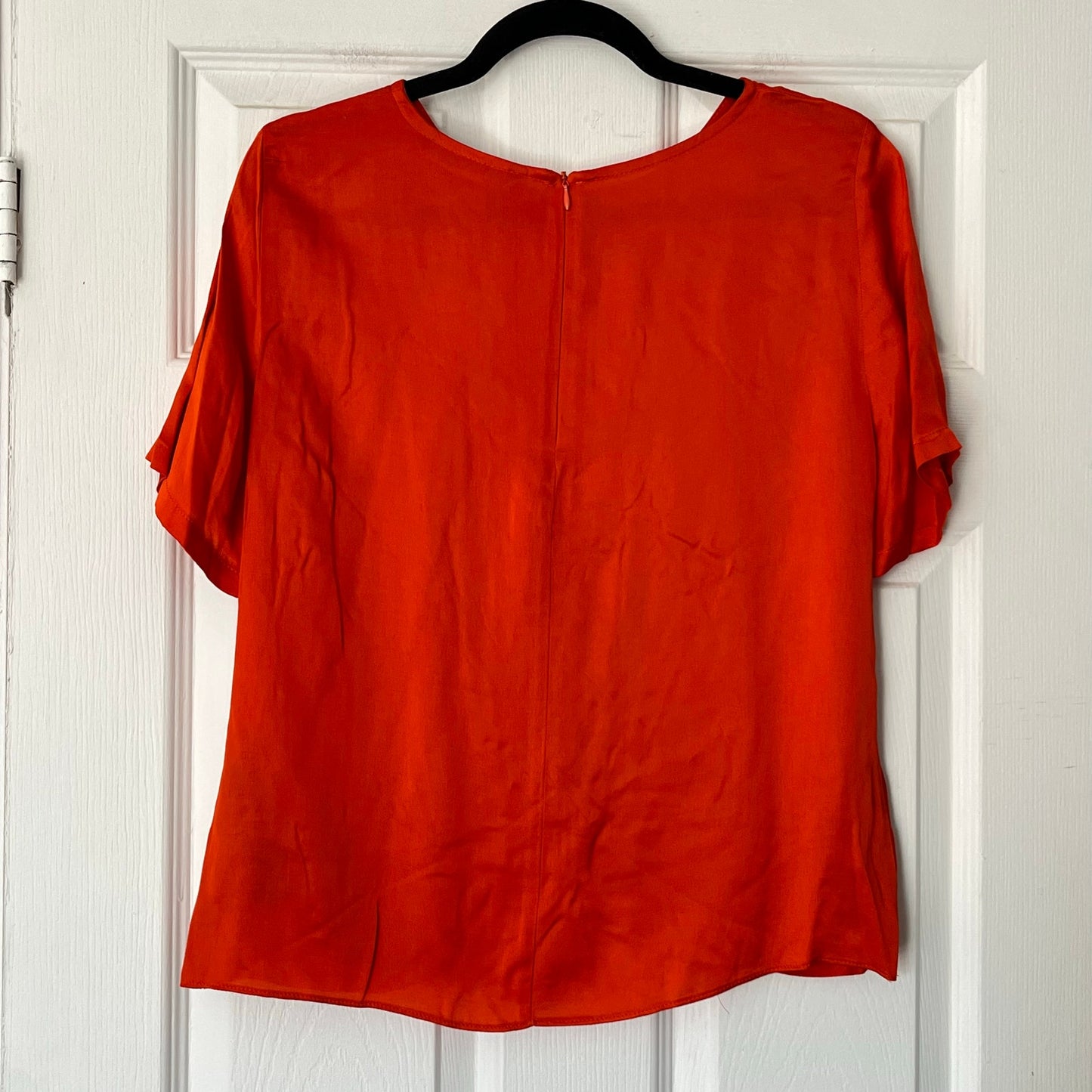 Zara Satin Twist-Front Blouse - Size S