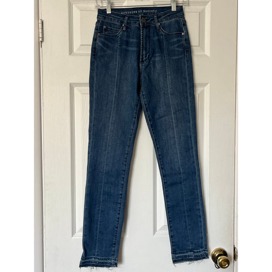 Articles of Society Front-Seam Rene Slim Released Hem Jeans - Size 25 - NWT