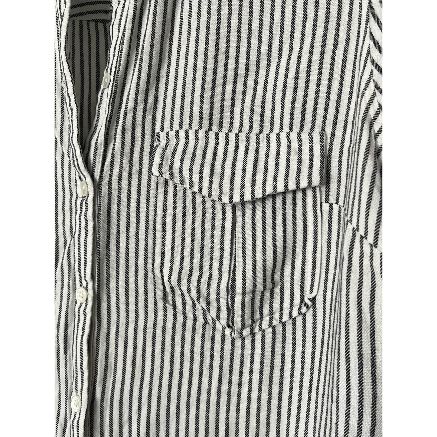 Soft Pinstripe Shirt Dress - Size S