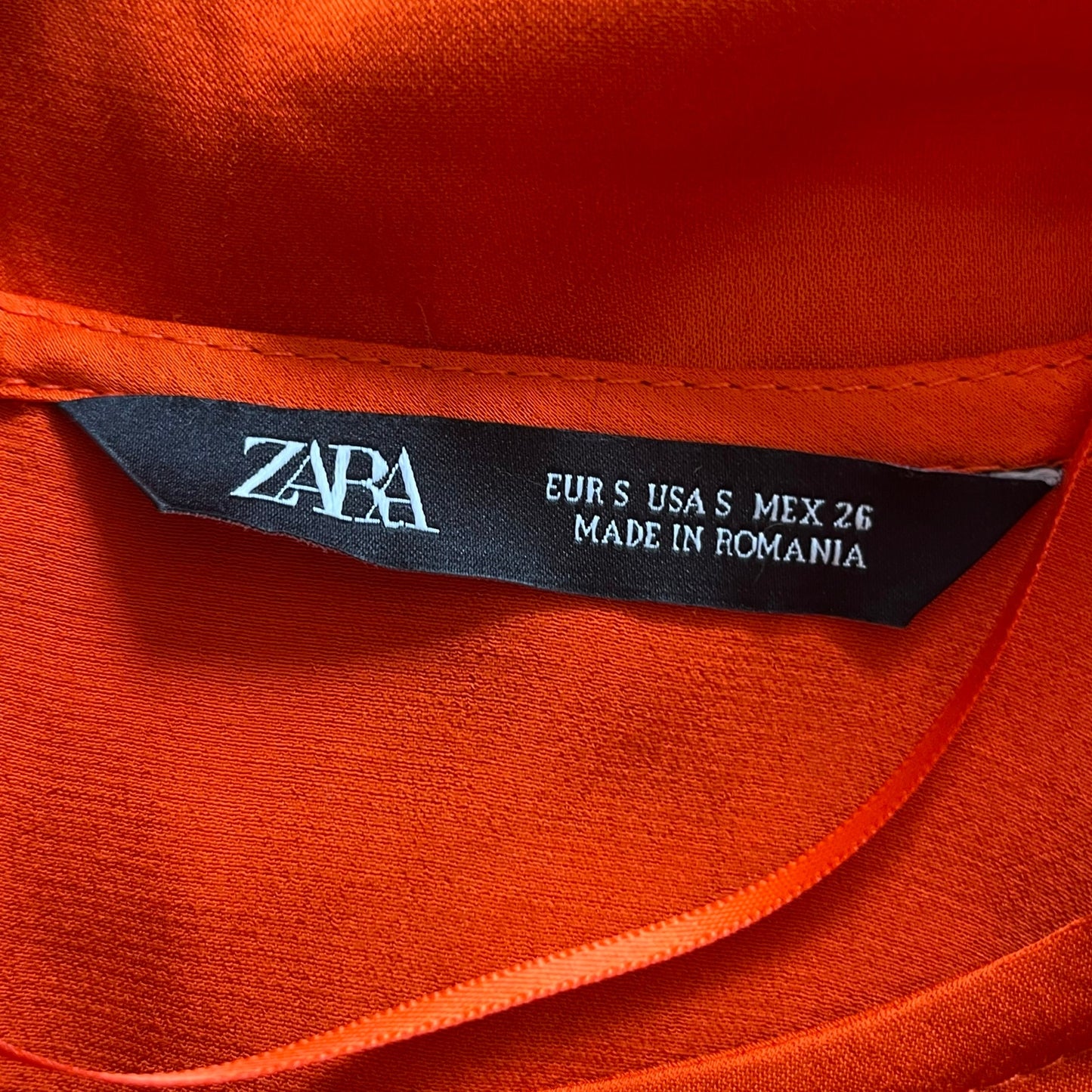Zara Satin Twist-Front Blouse - Size S