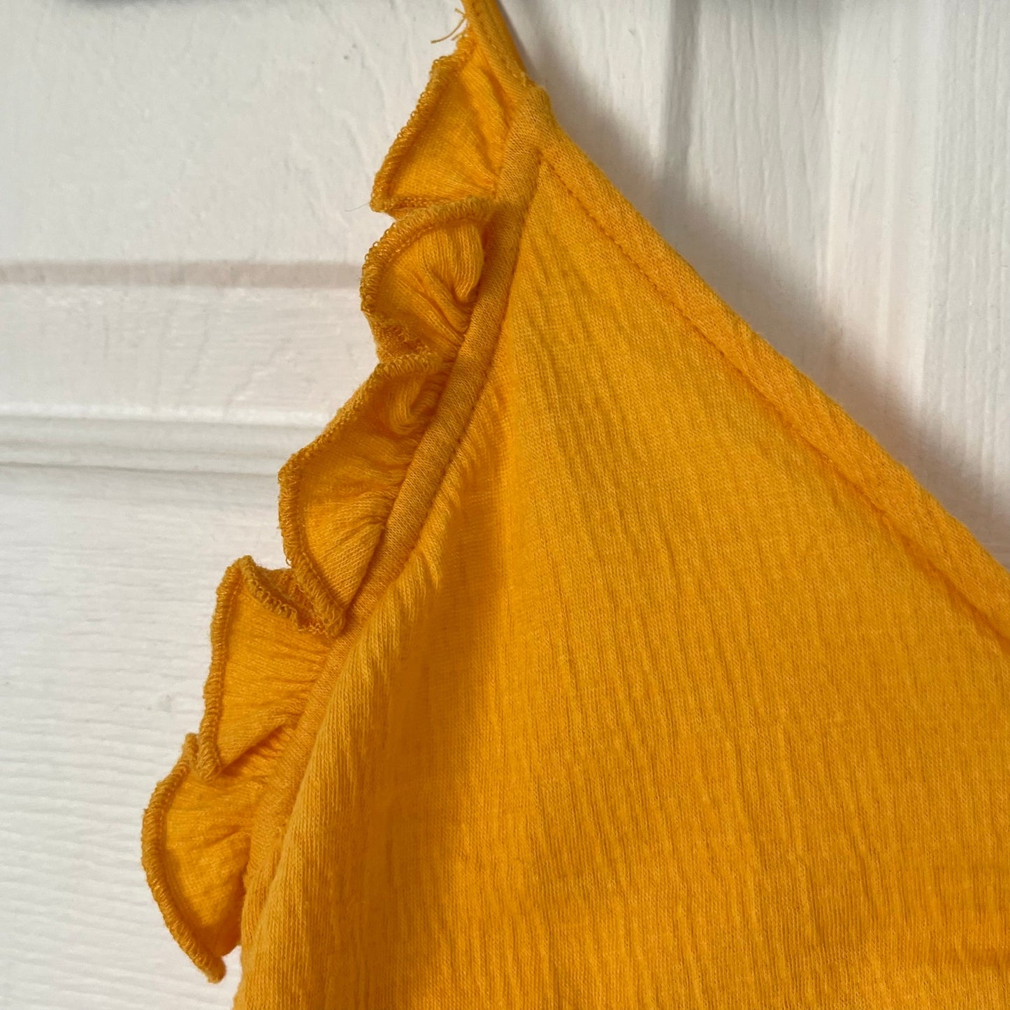 Urban Outfitters Ruched Ruffled Crop Top - Size M