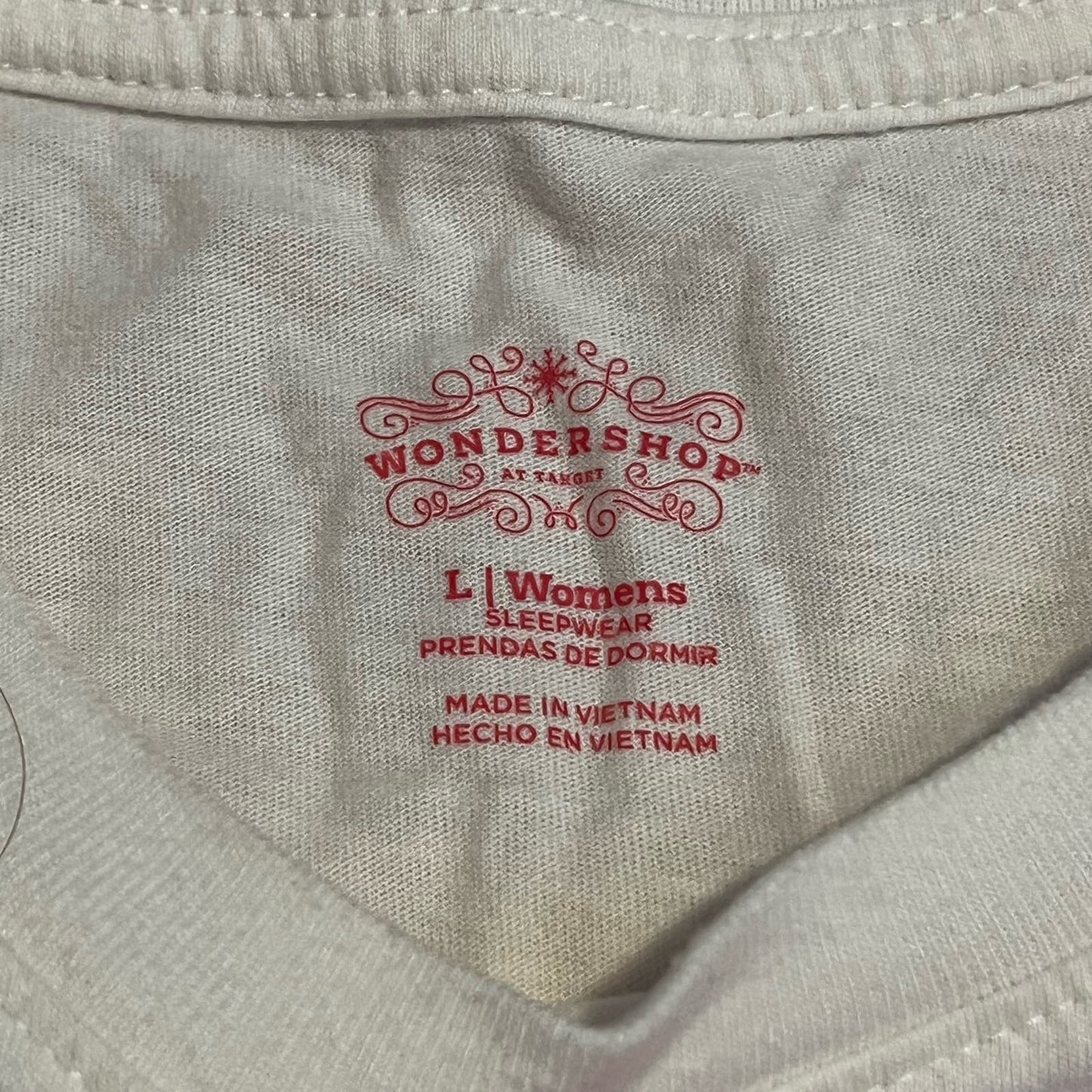 Wondershop Jingle Bells Sleep Tee - Size L