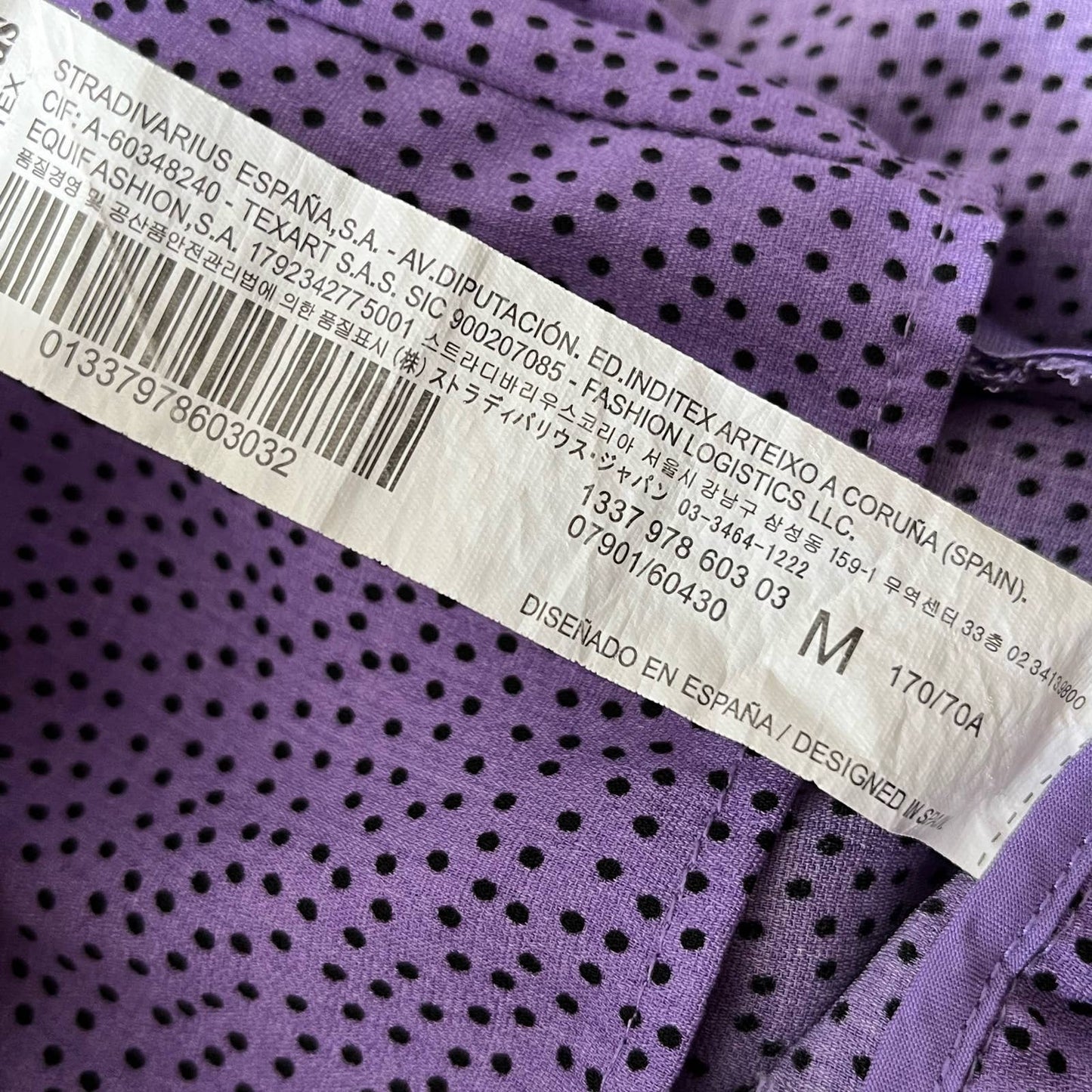 Love for Humanity Couture Polka-Dot Skirt w/Sash - Size M
