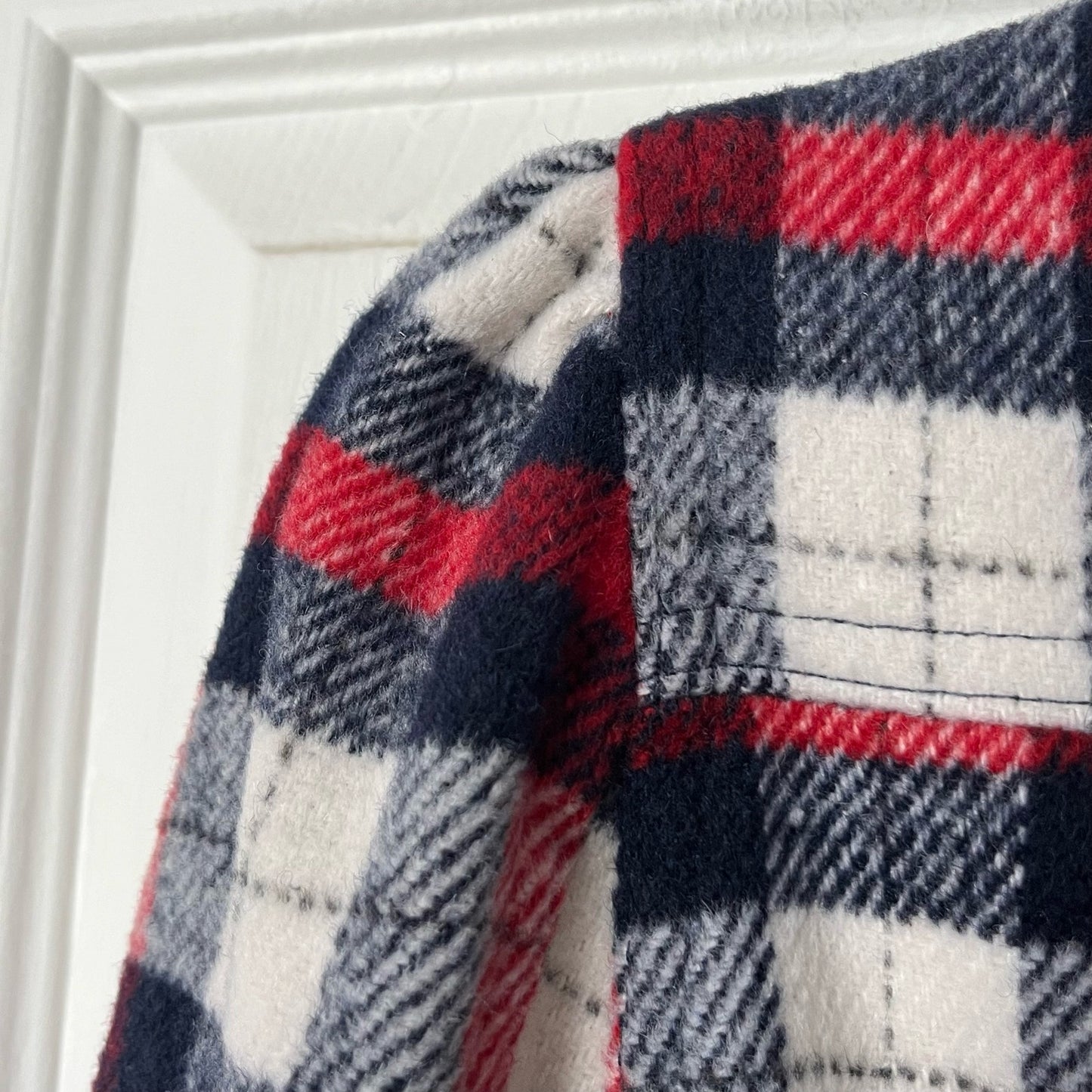 Papaya Cropped Plaid Jacket - Size L