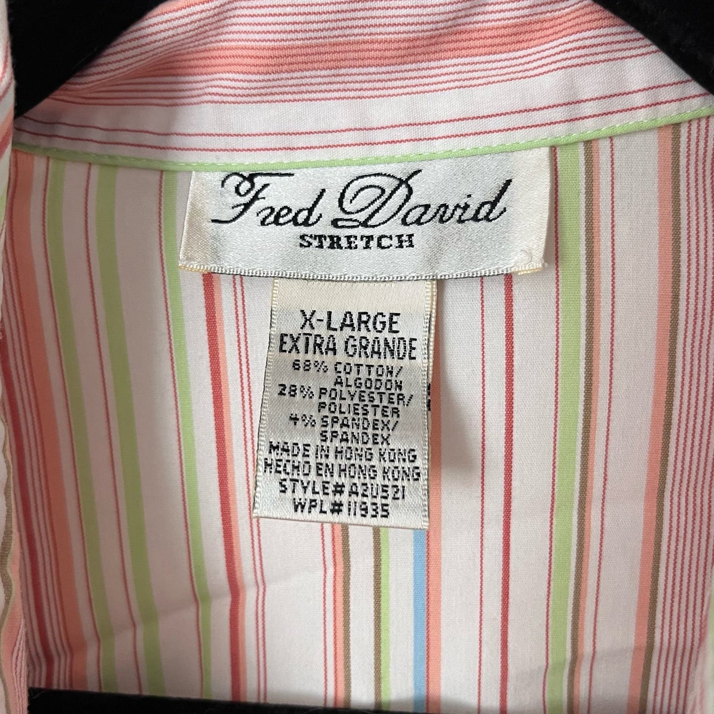 Fred David Striped Blouse - Size XL
