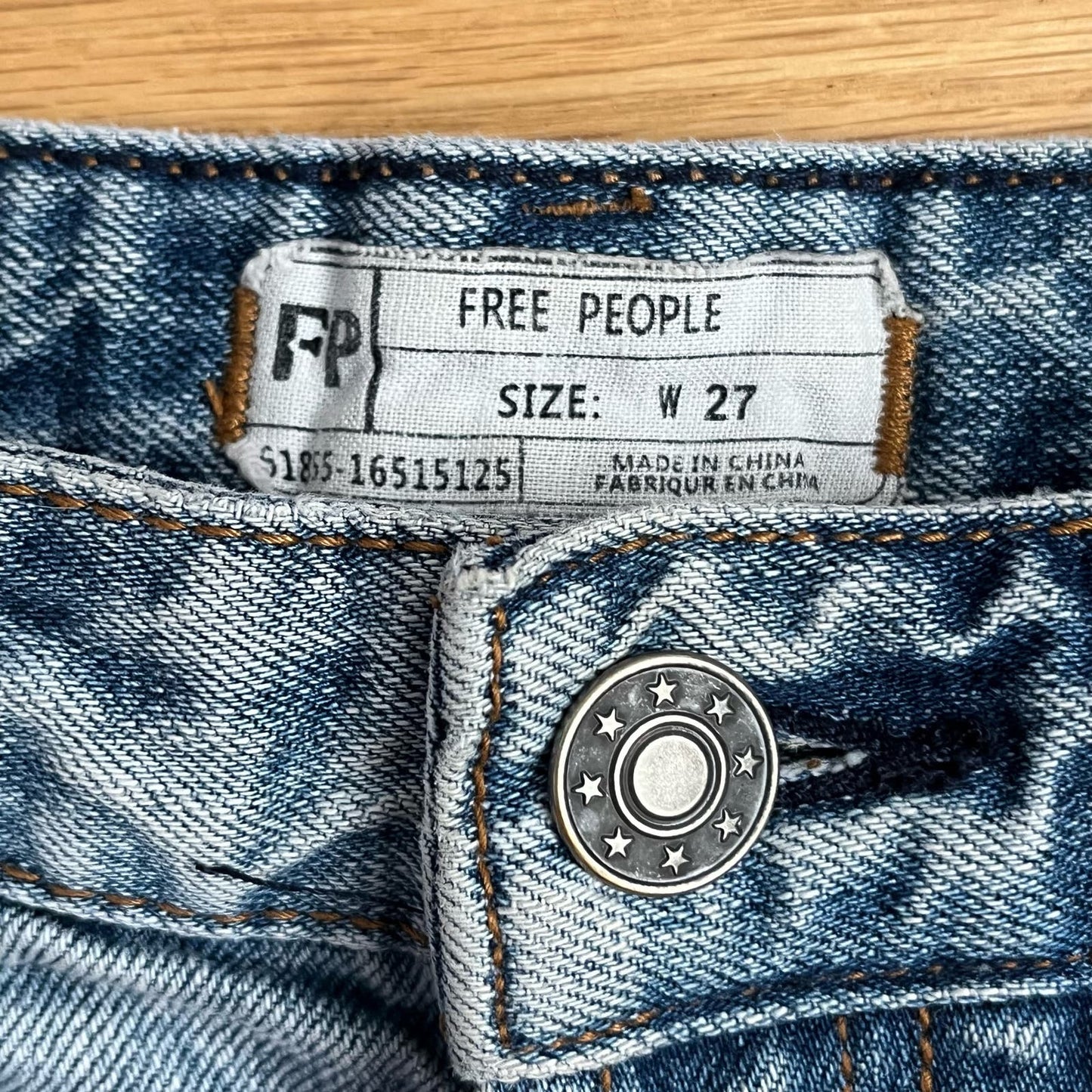 Free People Denim Cutoff Shorts - Size 27