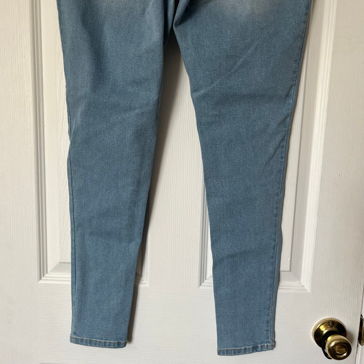 I.N.C. Denim Rhinestone Mid-Rise Skinny Jeans - Size 10