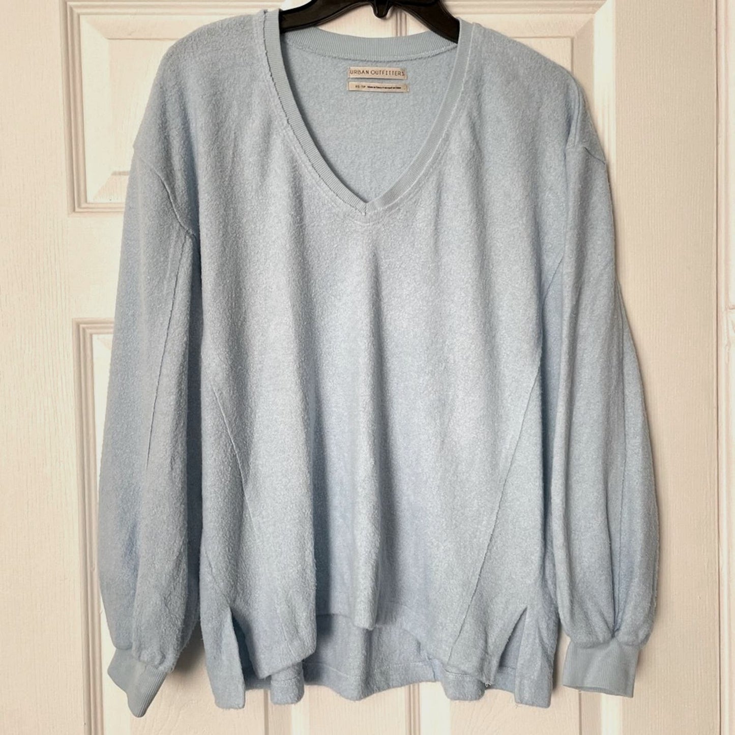 Urban Outfitters Powder Blue Bias Cut Draped Sweatshirt - Size XS