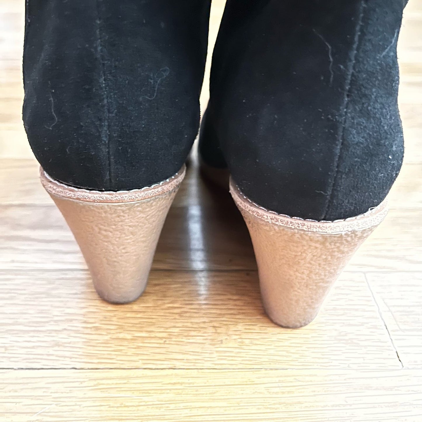 Joie Suede Sherpa-Lined Knee High Wedge Boots - Size 37 (ESTIMATED)
