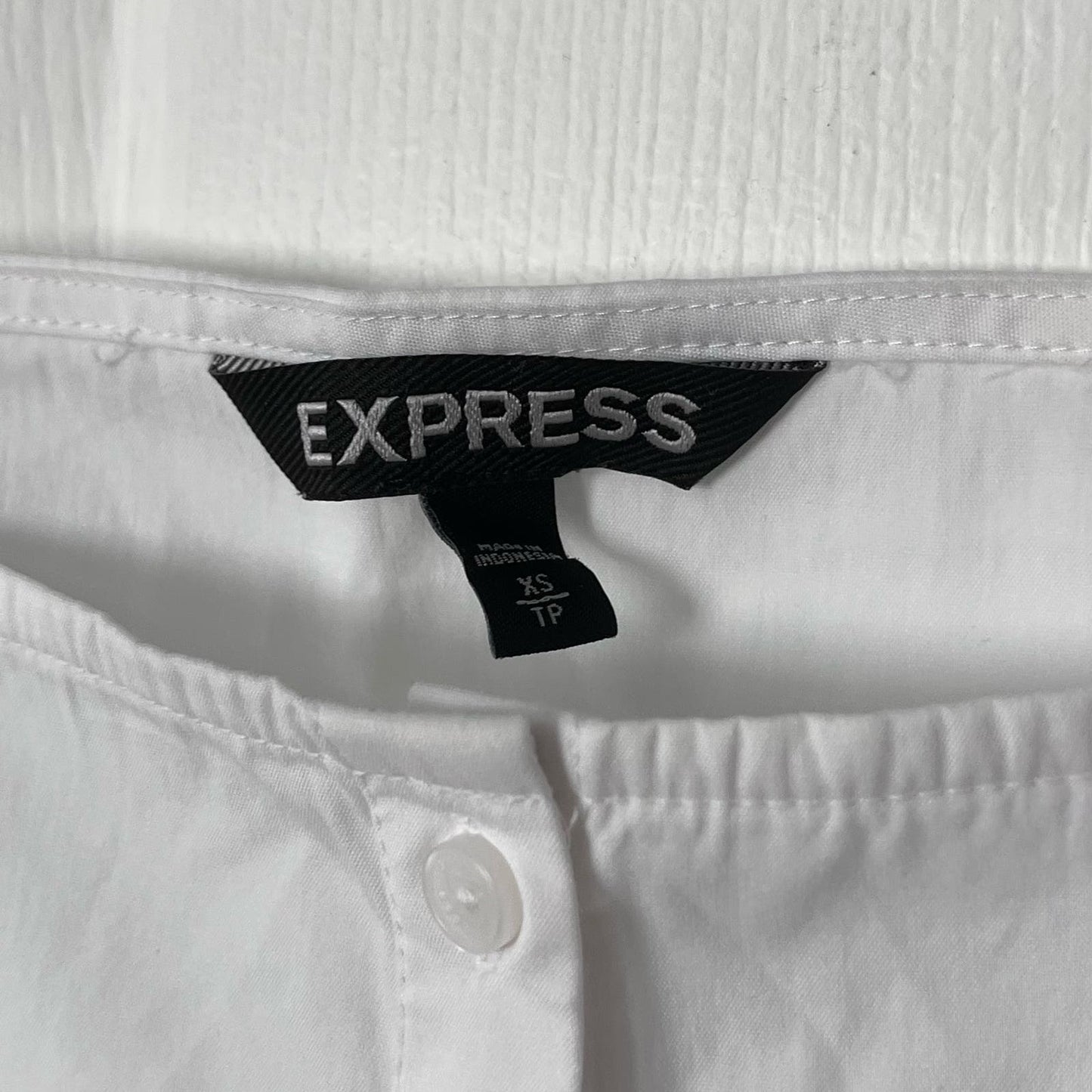 Express Off-Shoulder Button-Down Blouse - Size XS