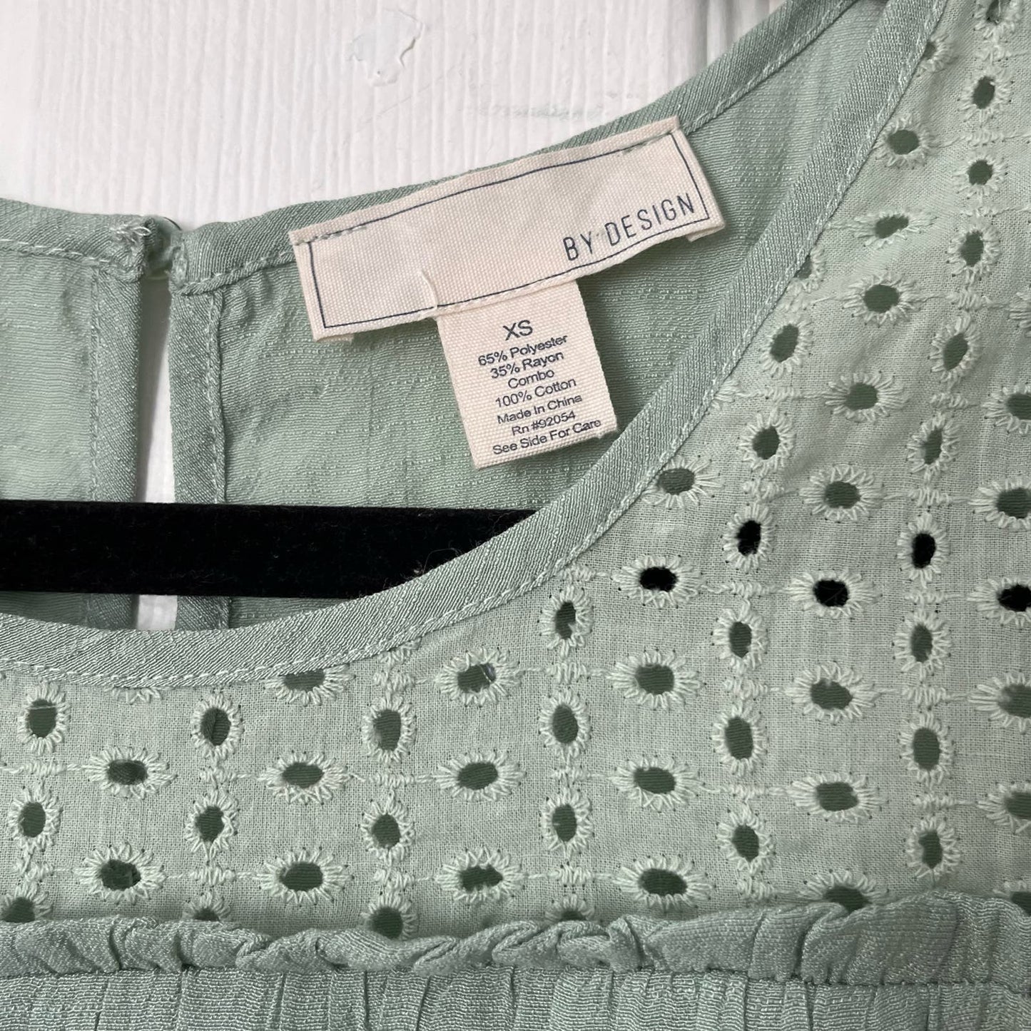By Design Eyelet Yoke Top - Size XS