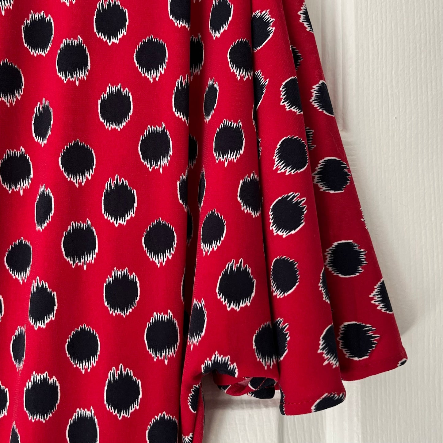 MNG Basics Dolman Sleeve Polka Dot Dress - Size S