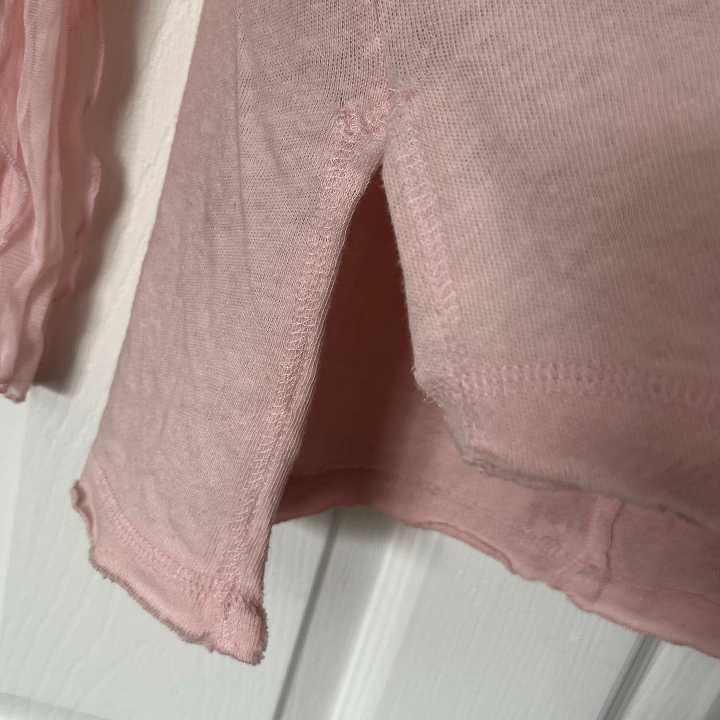 Free People Ruffle Trim Lightweight Sweater - Size XS