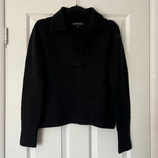Banana Republic Wool-Blend Polo Sweater - Size S
