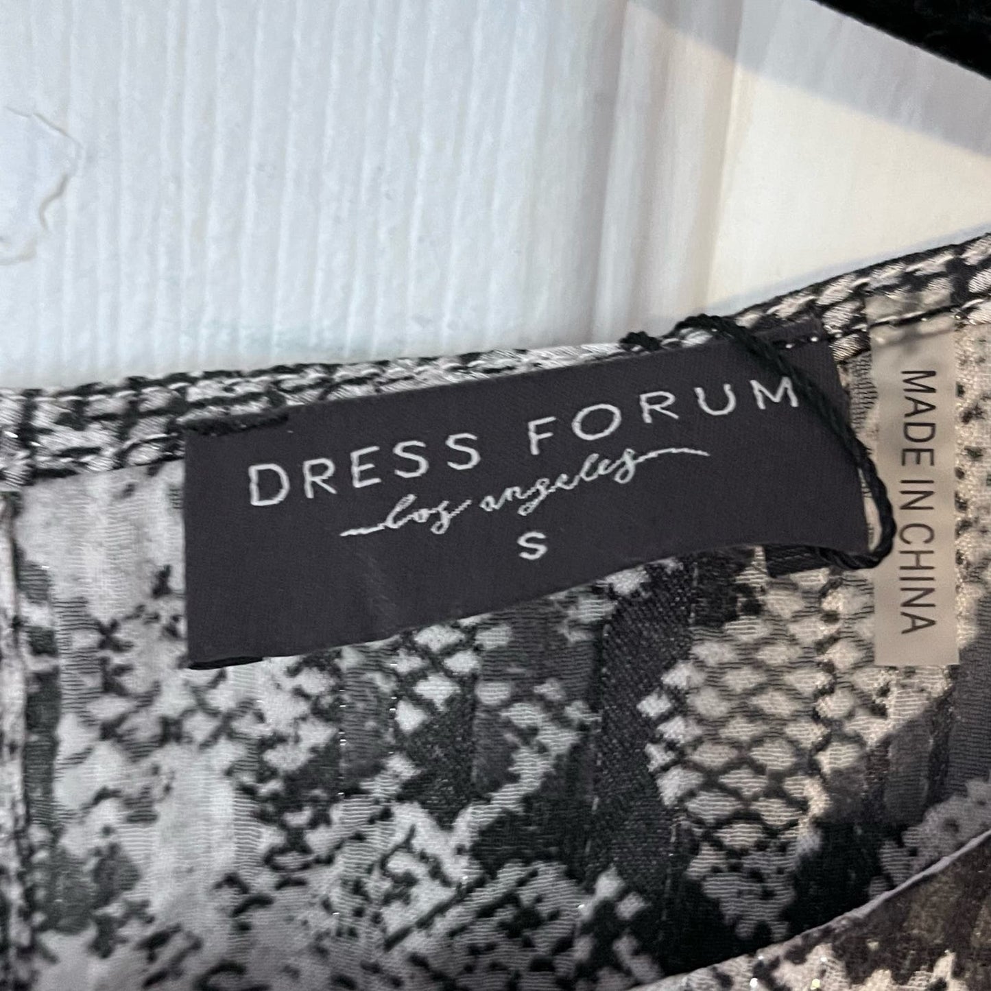 Dress Forum Shadow Stripe Python Print Blouse - Size S