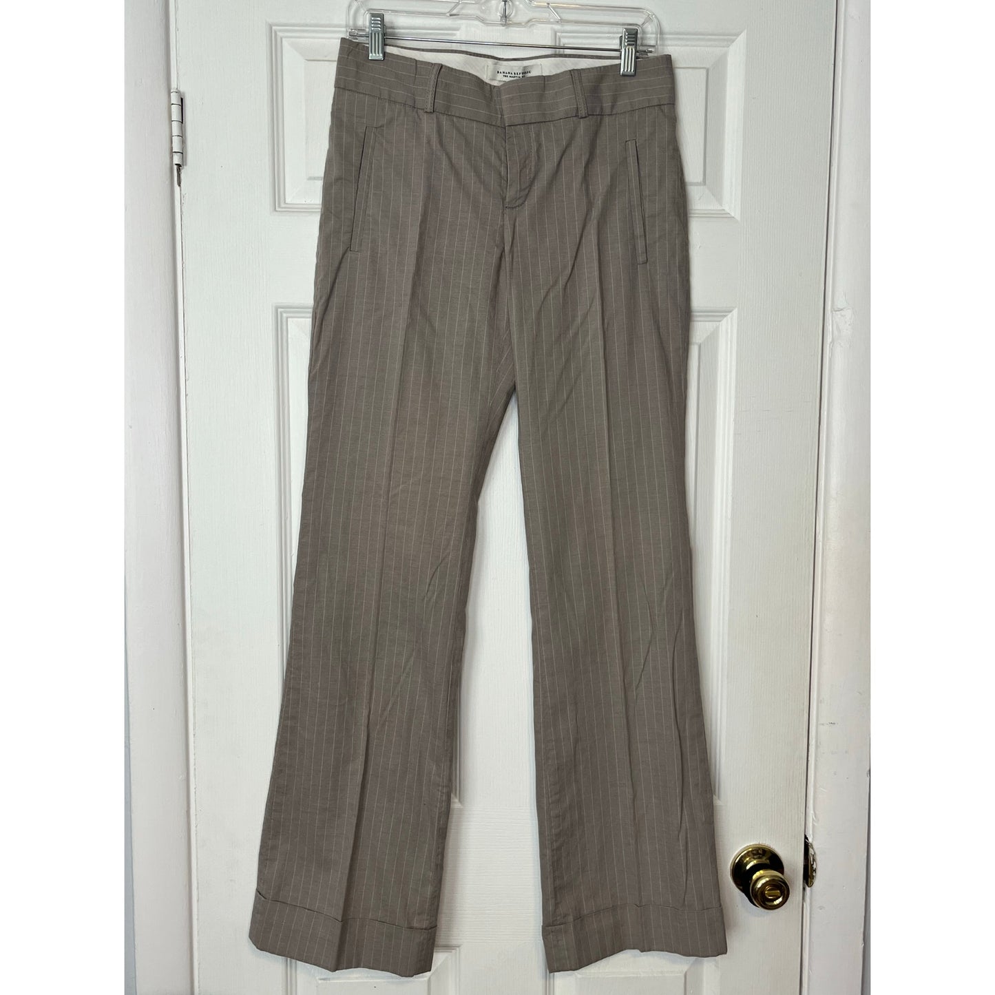 Banana Republic Martin Fit Striped Slacks - Size 4