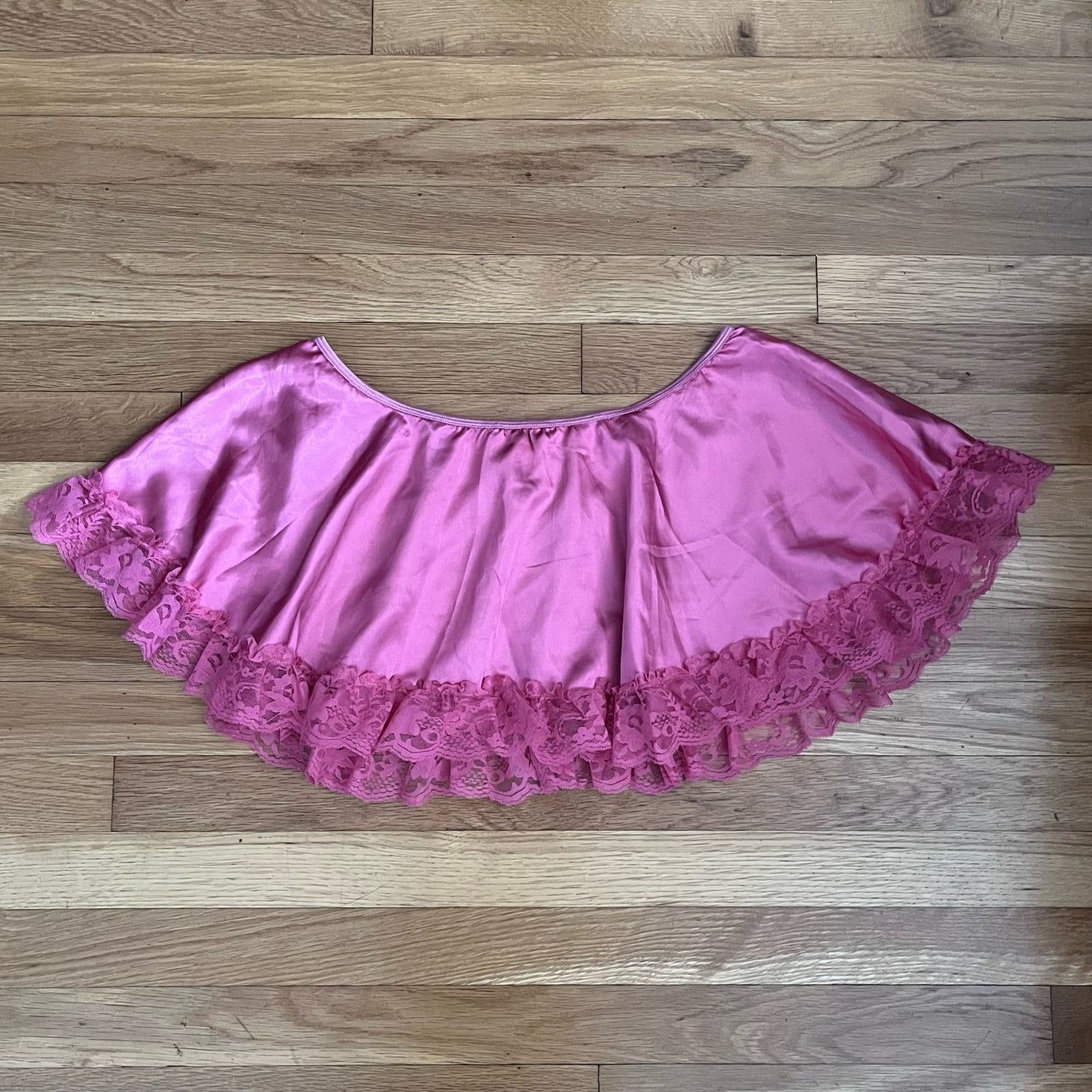 Lace Trim Satin Tutu Skirt - Size UNKNOWN