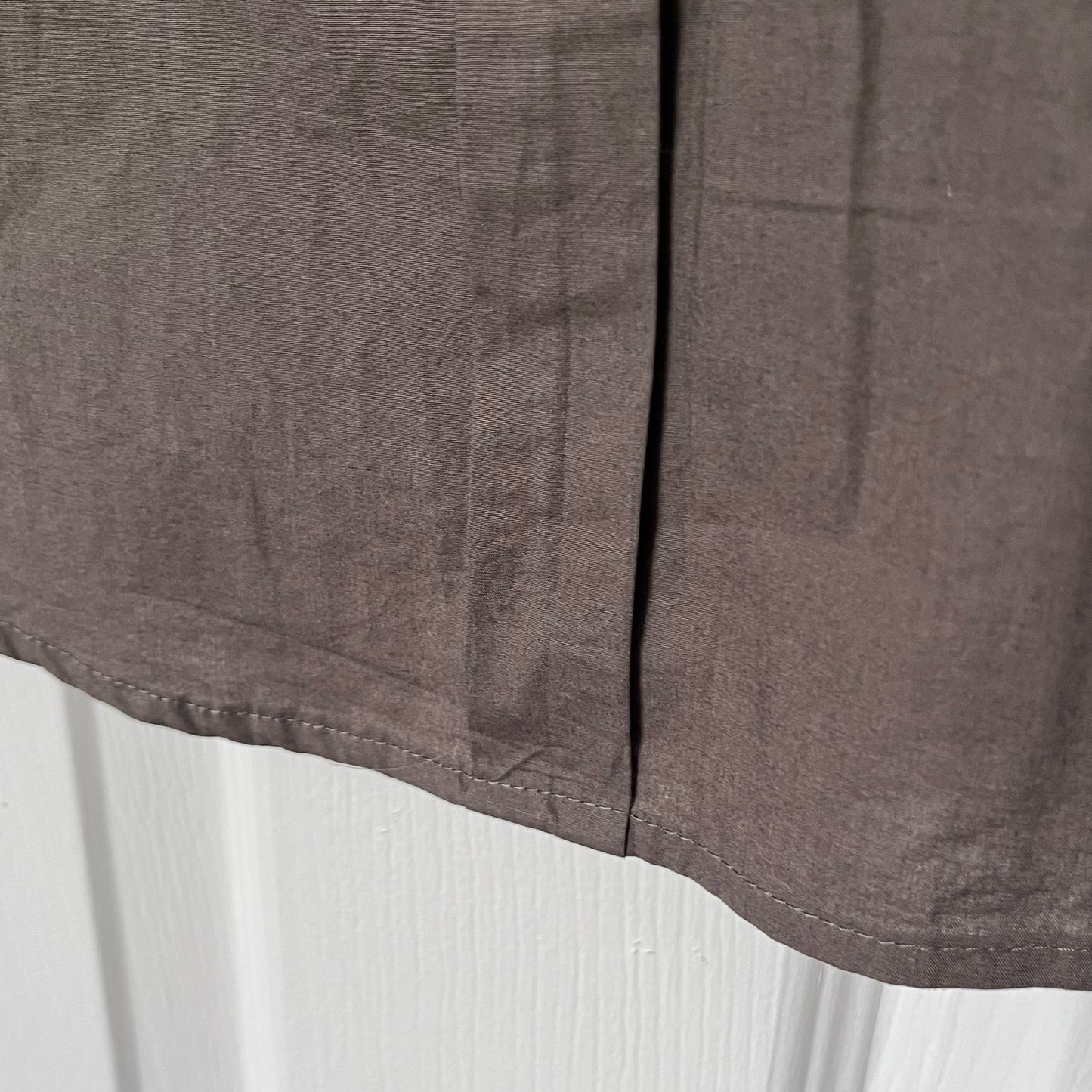 Jill Stuart Faux Leather Accent Button-Down Shirt - Size M