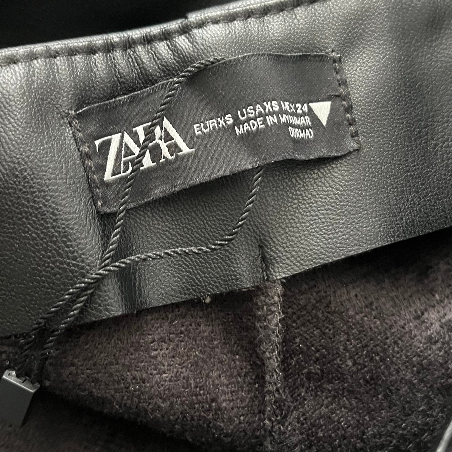 Zara Faux Leather Side-Zip Skinny Pants - Size XS - NWOT