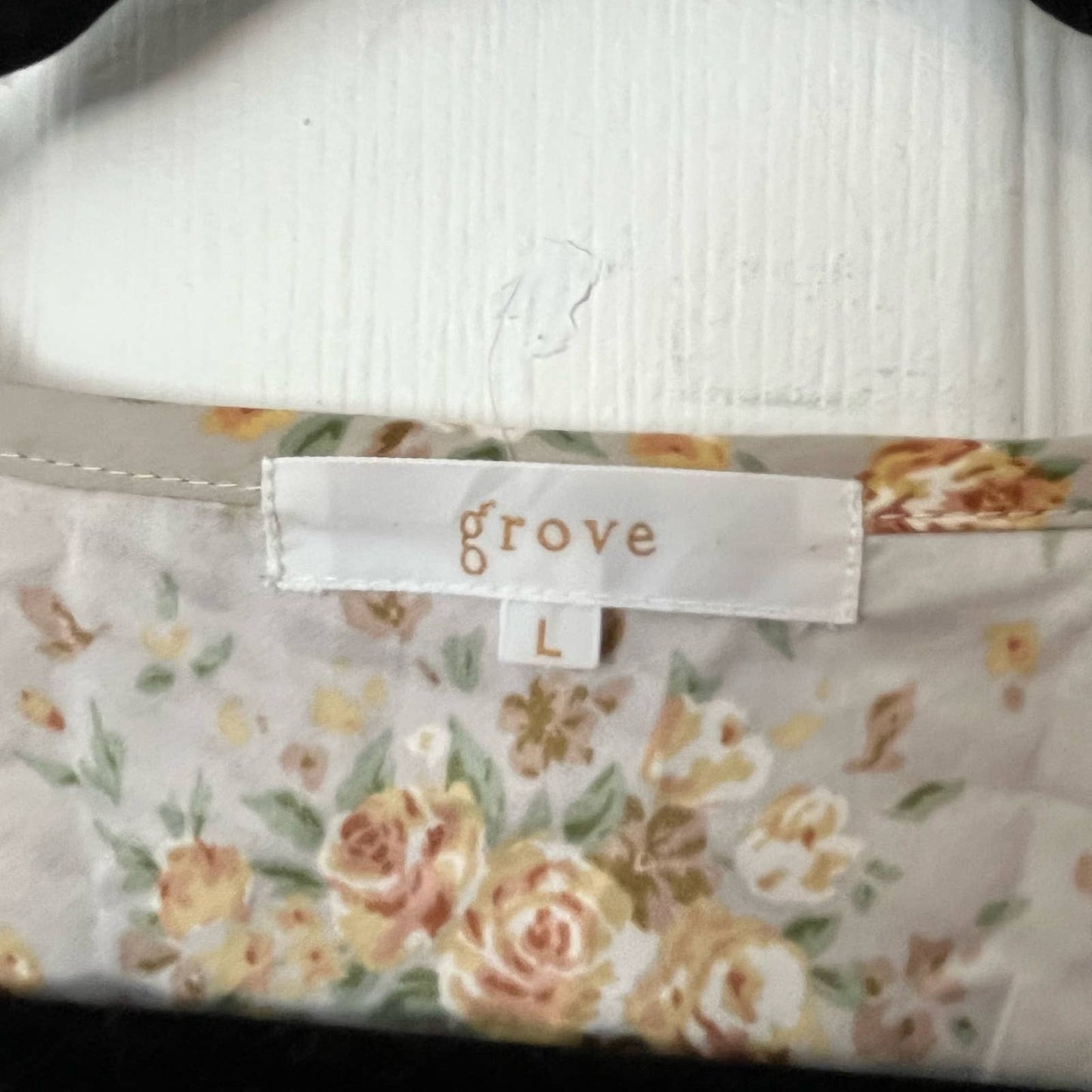 Grove Pleated Button-Front Floral Dress - Size L