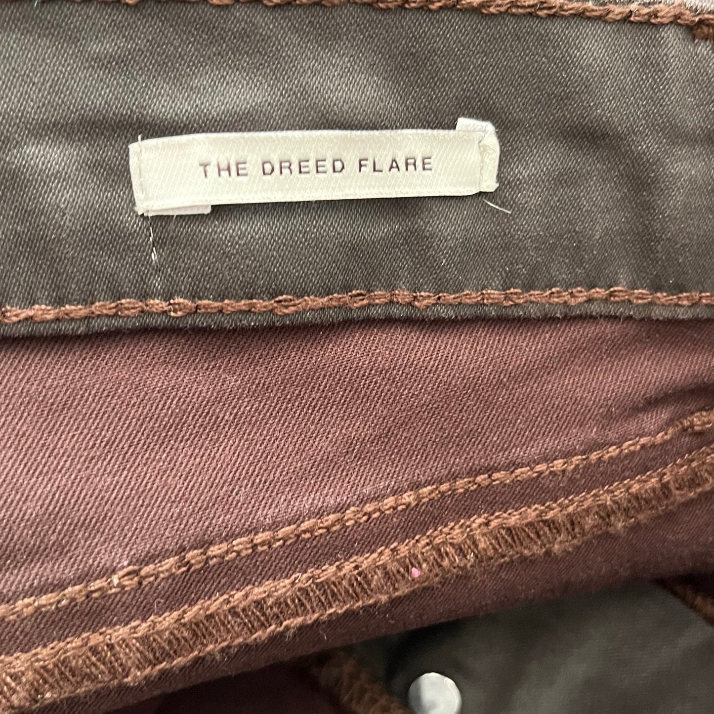 Zara The Dreed Flare Raw-Hem Coated Jeans - Size 8