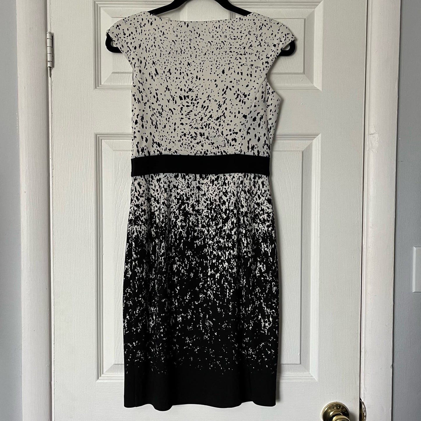 Maggy London Paint Splatter Cap Sleeve Dress - Size 2
