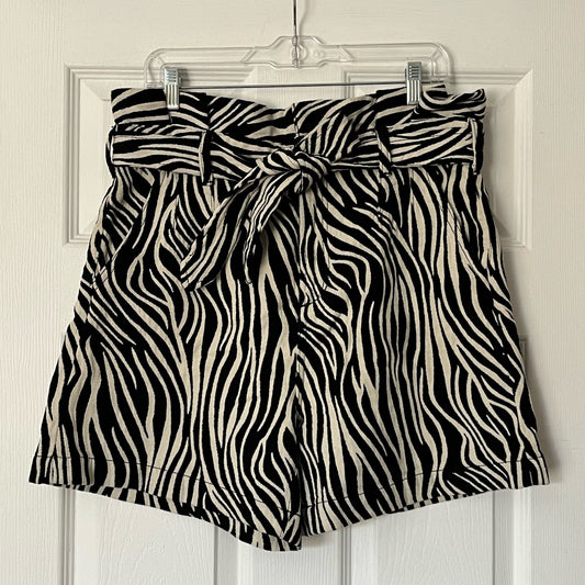 J Brand Paper Bag Waist Zebra Print Shorts - Size 29