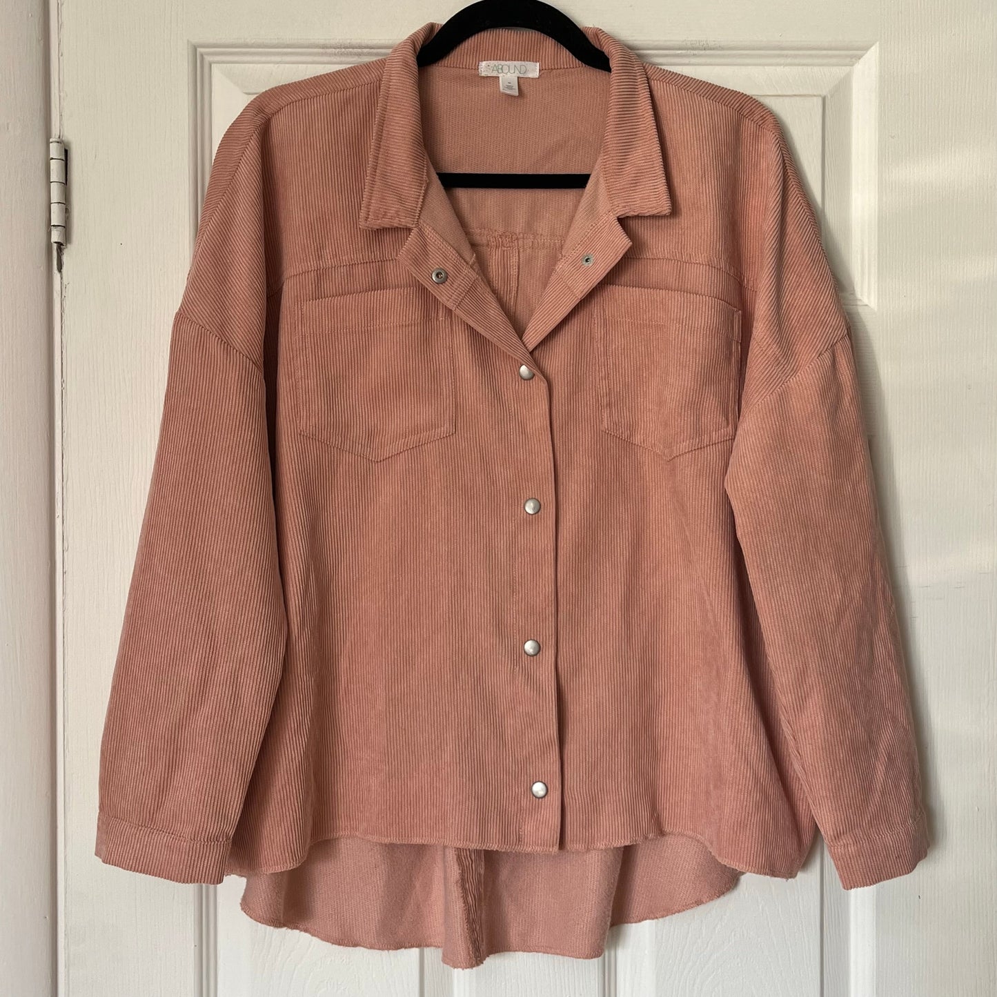 Abound Lightweight Corduroy Snap-Front Shirt - Size M