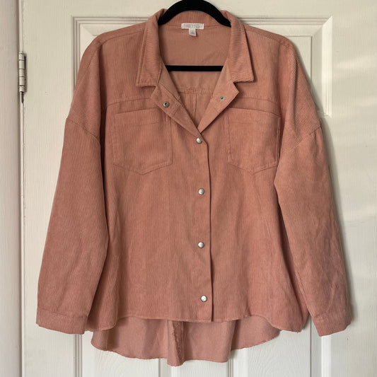 Abound Lightweight Corduroy Snap-Front Shirt - Size M