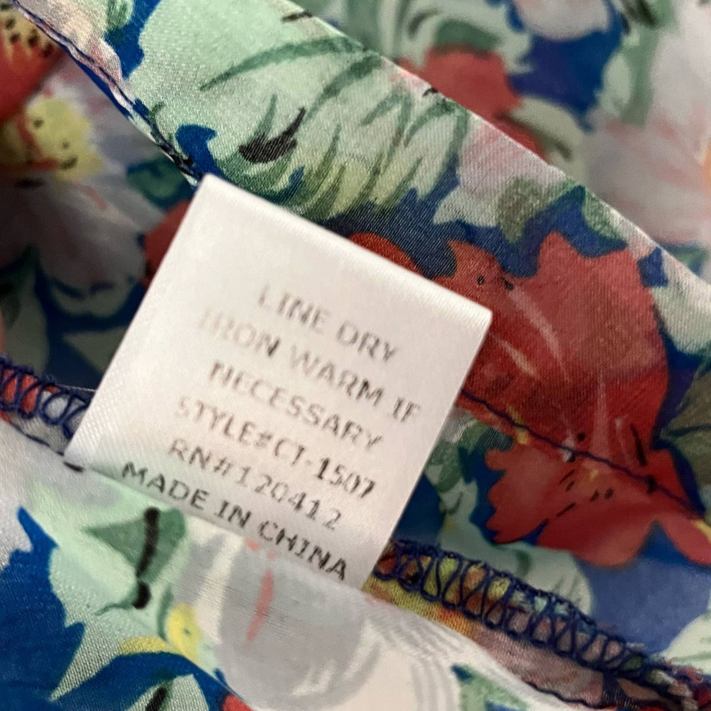 Cotton Candy Sheer Floral Top - Size L