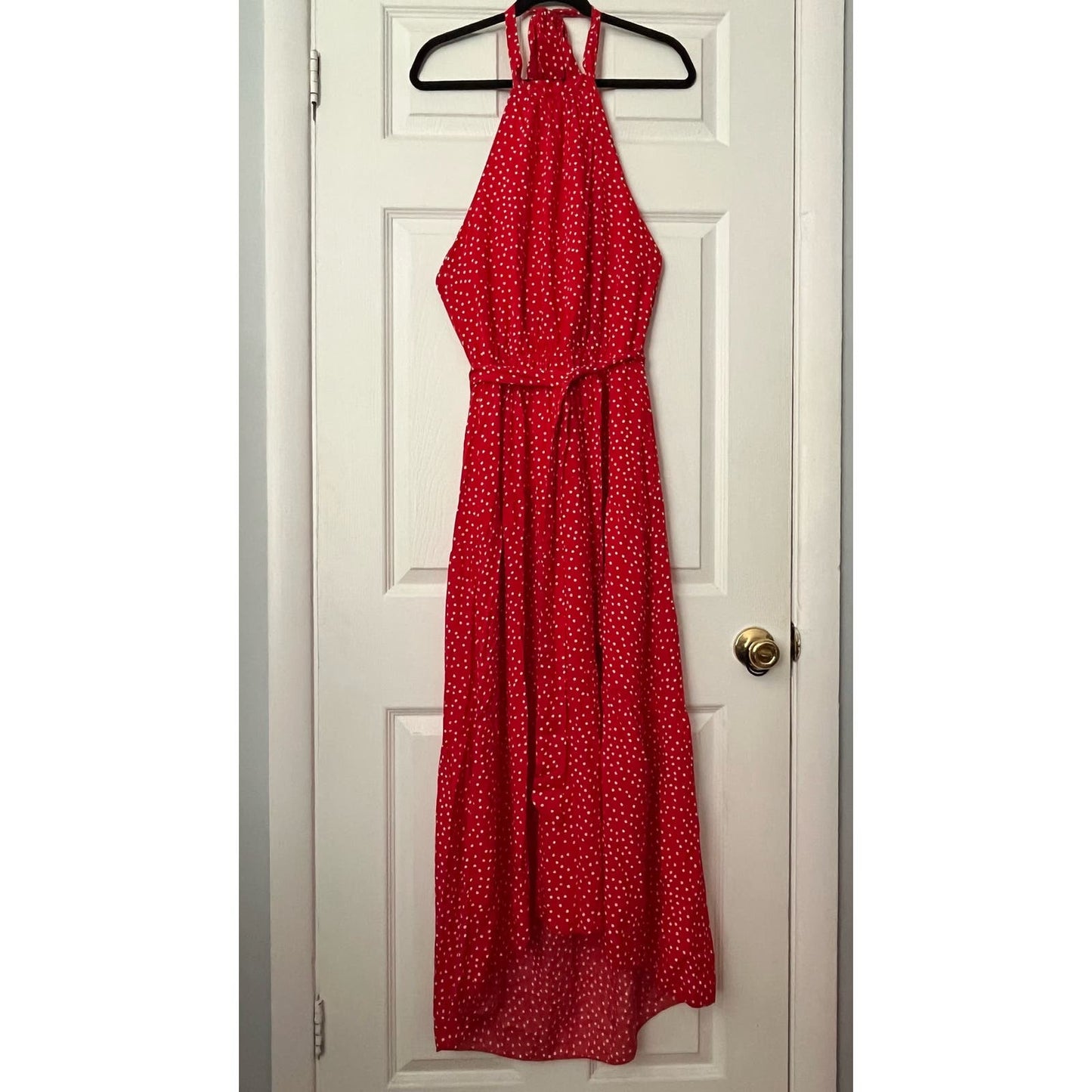 Prettygarden Polka Dot Halter Midi Dress - Size S
