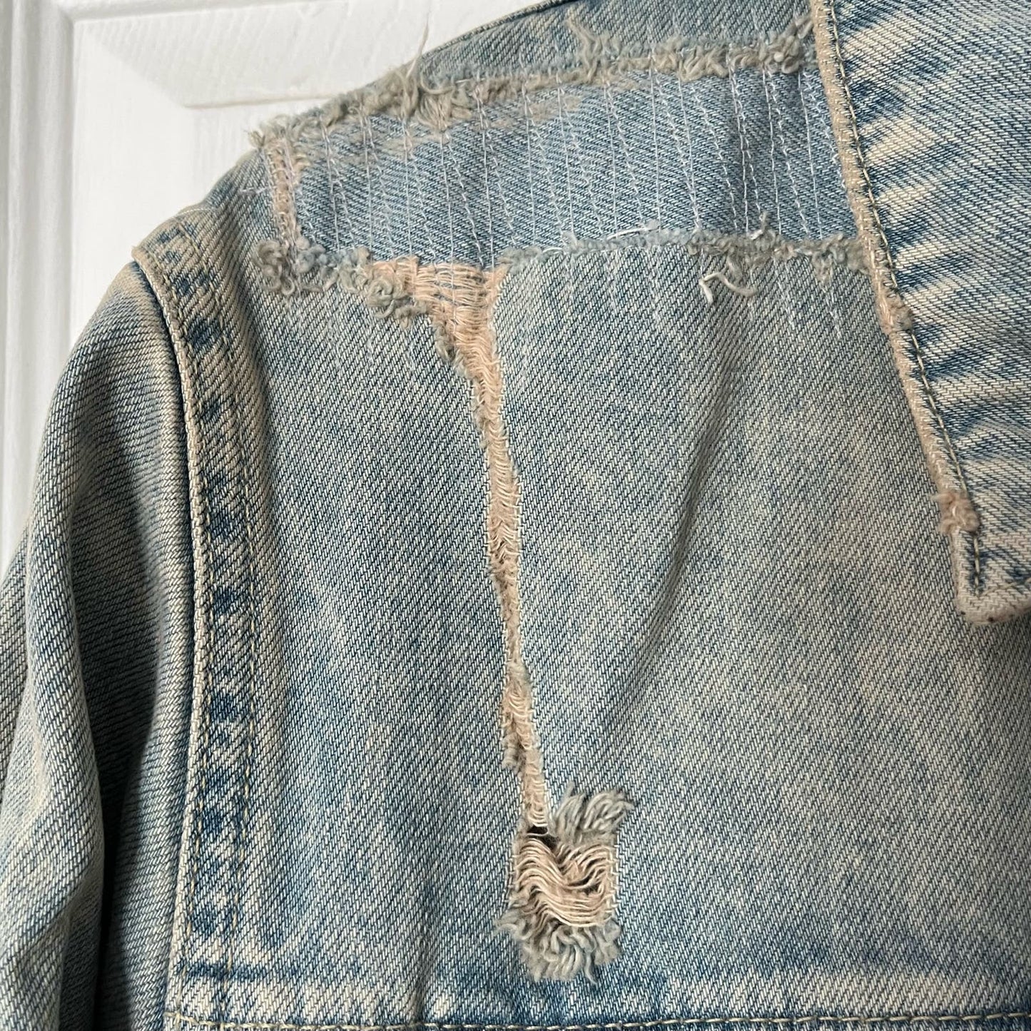 Topman Distressed Denim Jacket - Size M - NWT