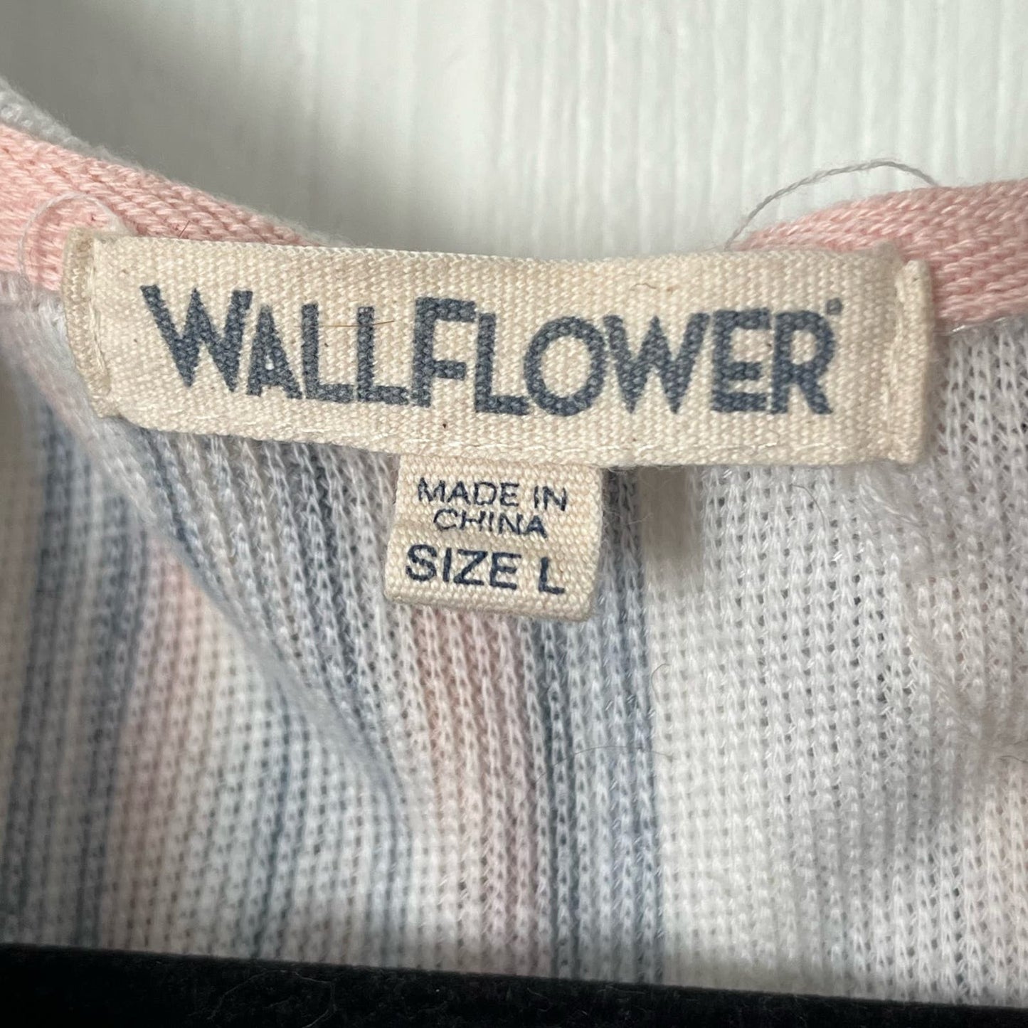 Wallflower Hooded Thin Striped Sweater - Size L