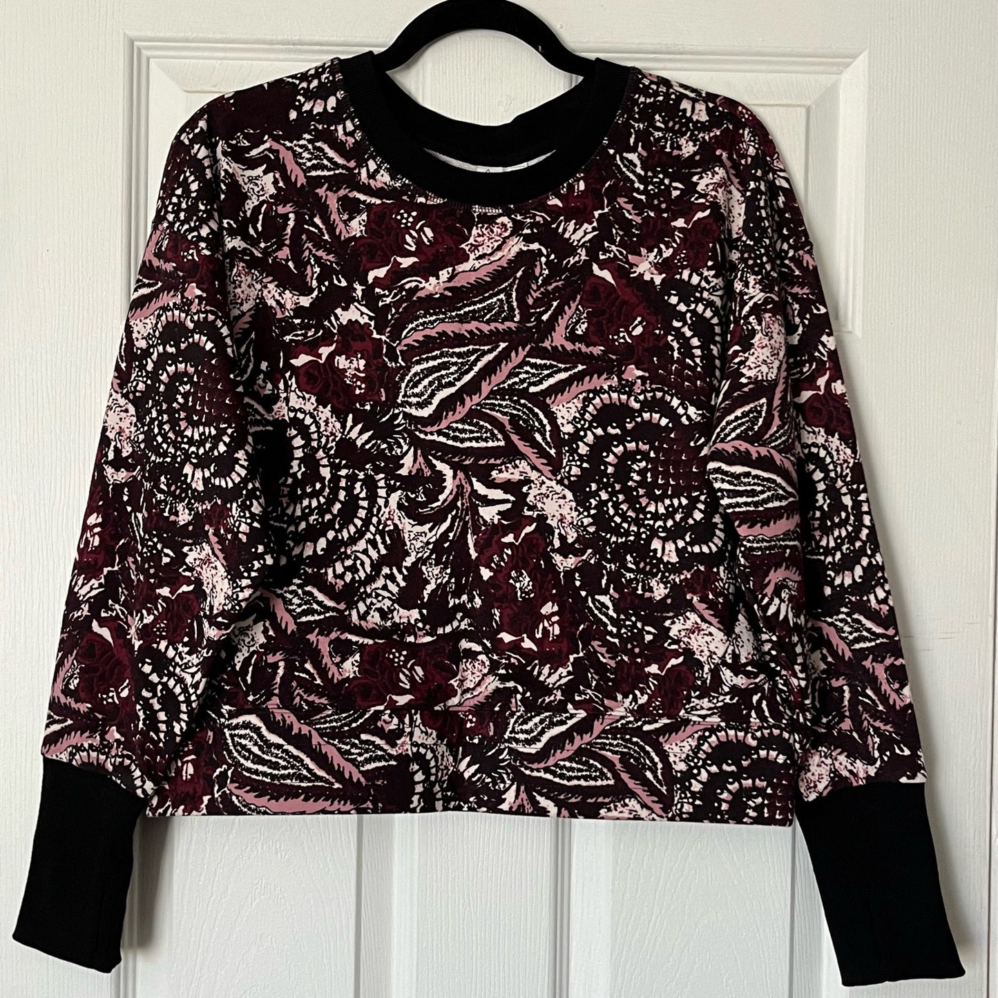 Joie Caleigh Abstract Floral Sweatshirt - Size M - NWT