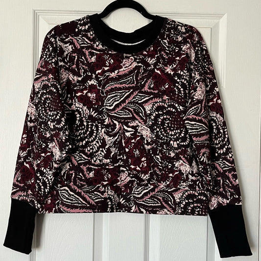 Joie Caleigh Abstract Floral Sweatshirt - Size M - NWT