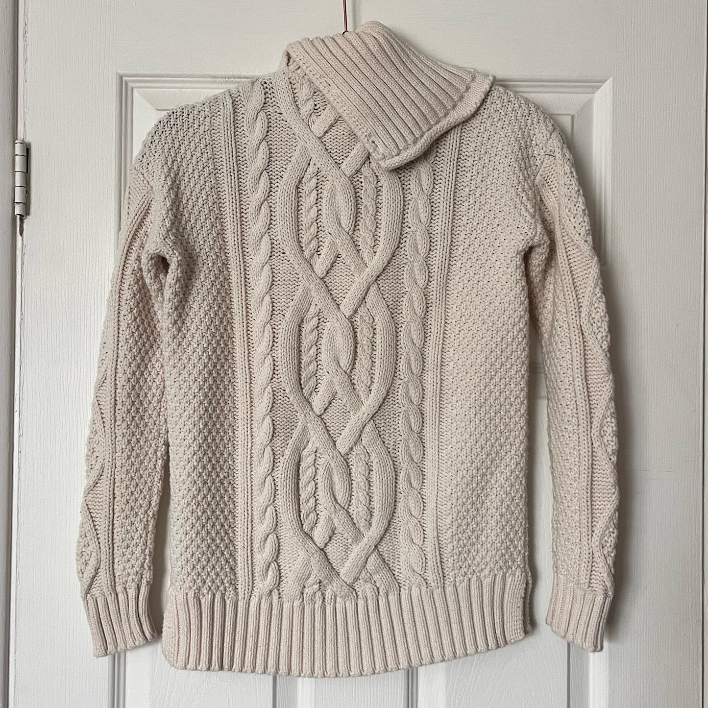 Lauren Ralph Lauren Button-Neck Cable Knit Sweater - Size XS