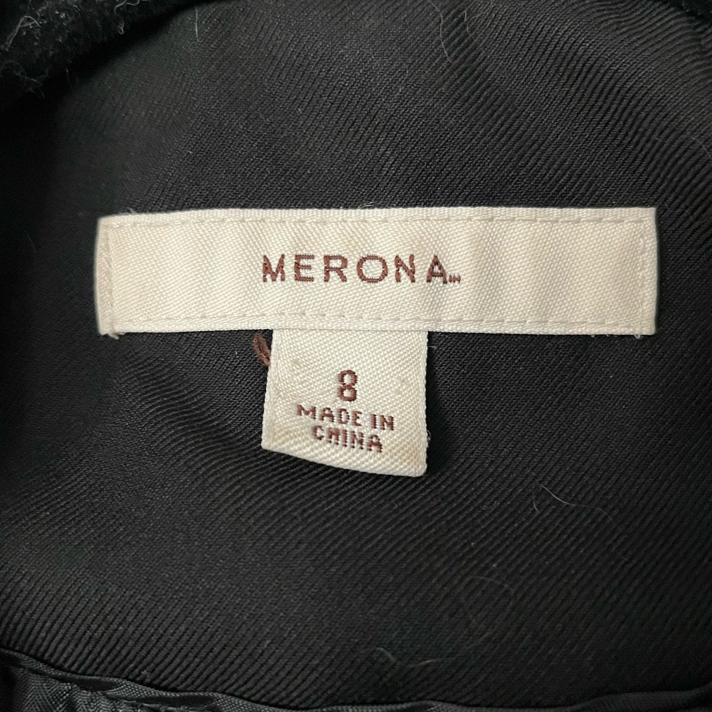Merona Black Suit Jacket - Size 8