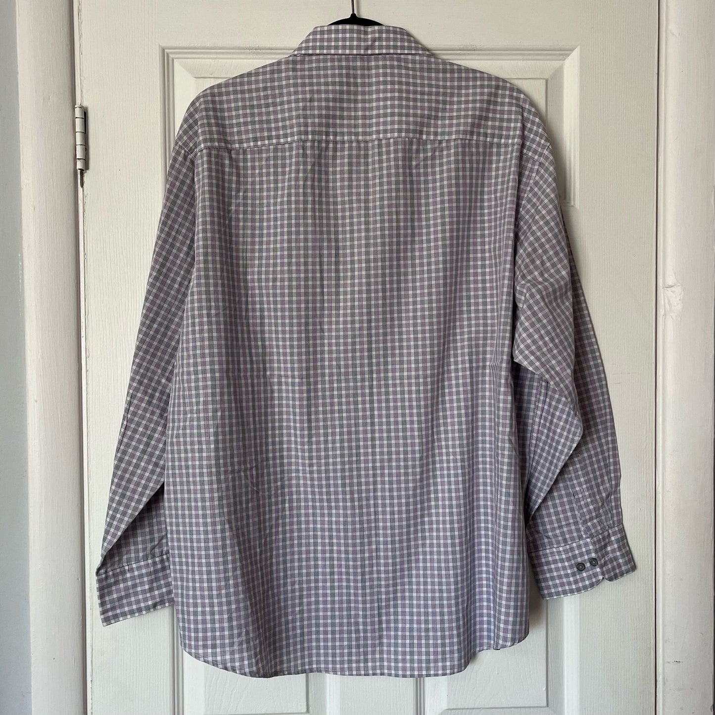 Alfani Regular Fit Performance Plaid Button-Down Shirt - Size XL (17 1/2, 34/35)