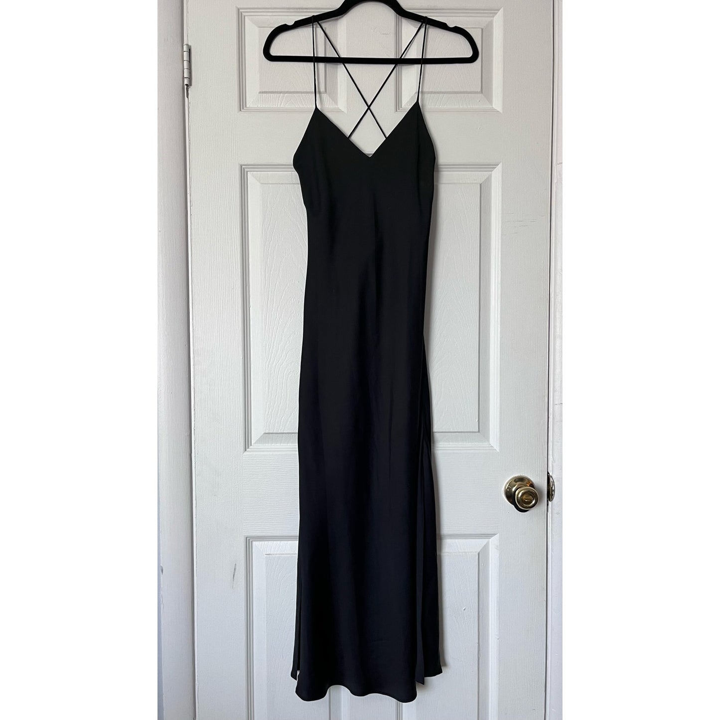Topshop Long X-Back Chemise - Size 4