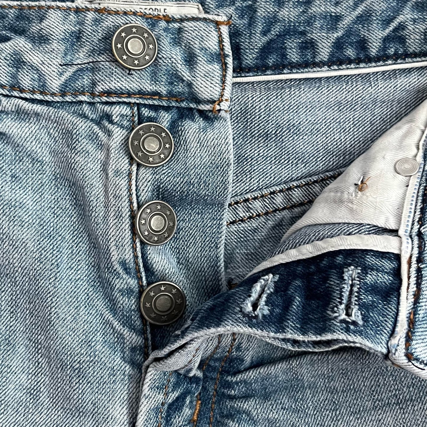 Free People Denim Cutoff Shorts - Size 27