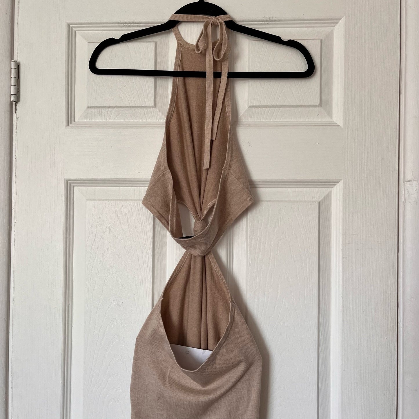 Miou Muse Cutout Halter Sweaterdress - Size S