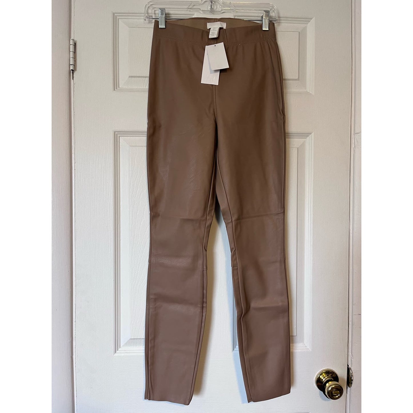 H&M Vegan Leather Pants - Size 4 - NWT