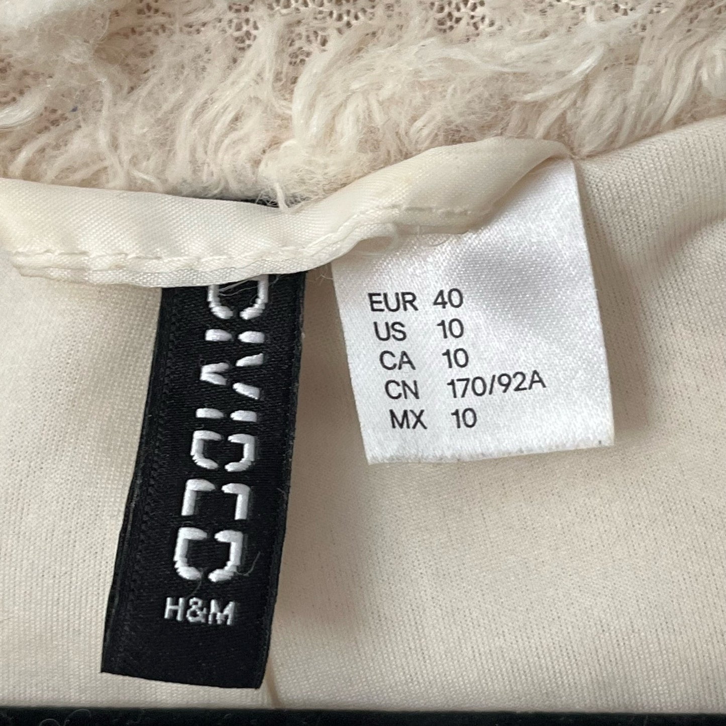 Divided by H&M Furry Jacket - Size 10