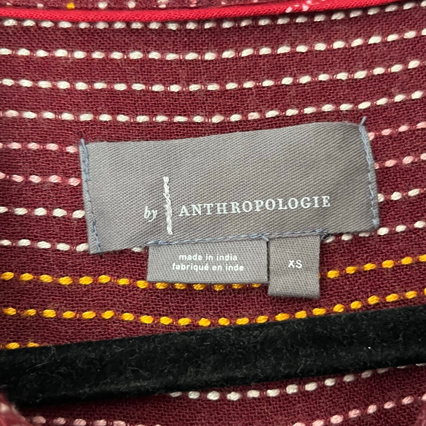 Anthropologie Striped Button-Back Blouse - Size XS