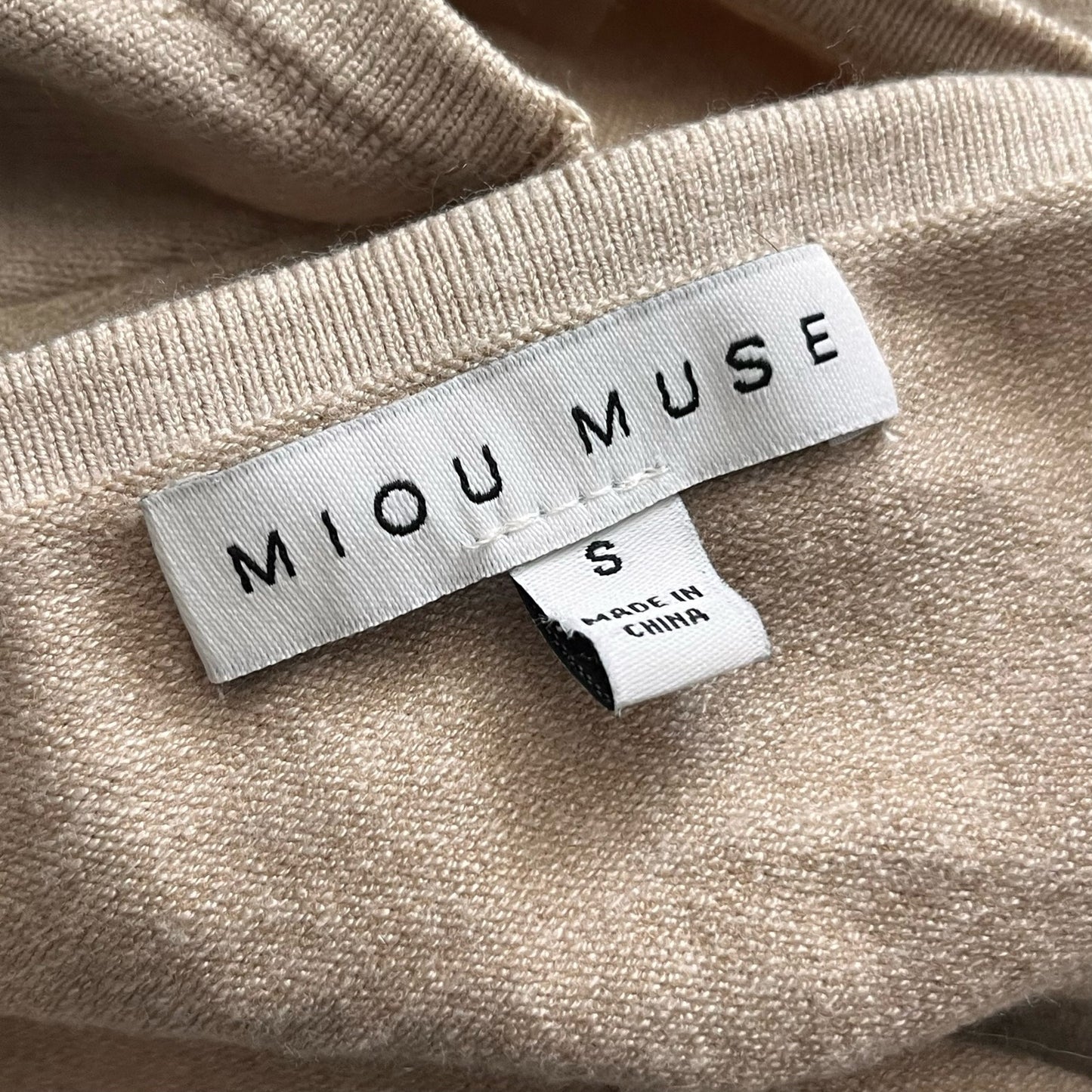Miou Muse Cutout Halter Sweaterdress - Size S