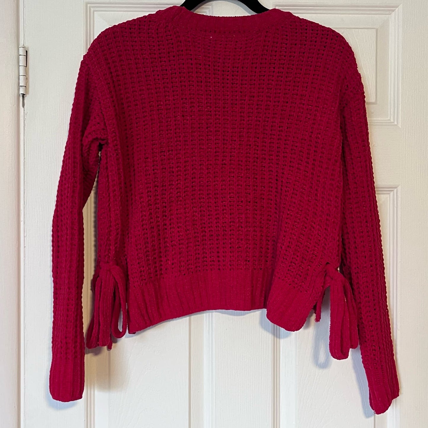 Candie's Side-Tie Chenille Sweater - Size S