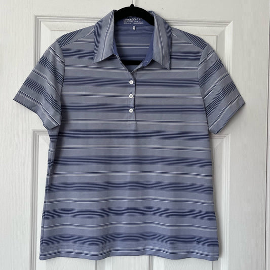 Nike Golf NikeFIT DRY Striped Polo - Size L (12-14)