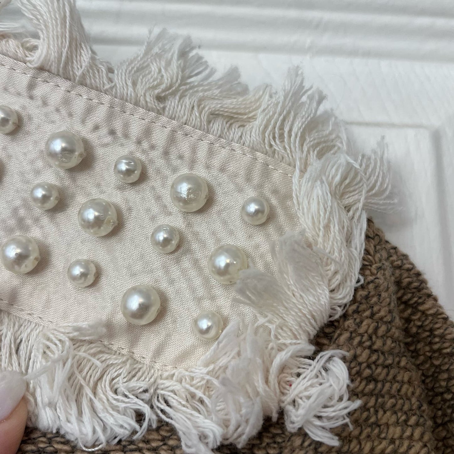 Zara Trafaluc Pearl Epaulette Sweater - Size M