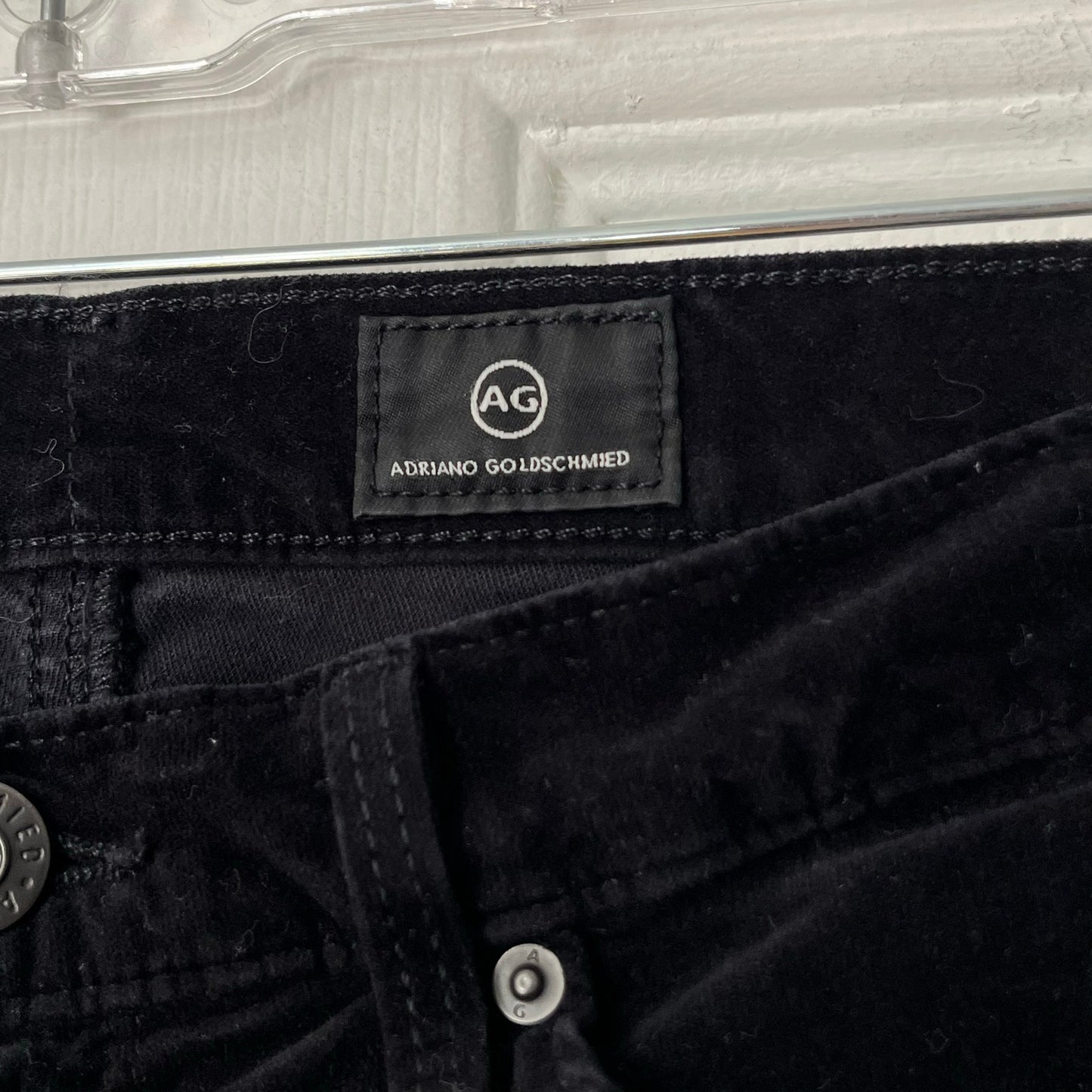 AG Adriano Goldschmied The Legging Super Skinny Velour Jeans - Size 27R